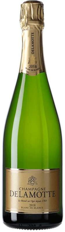 Champagne Delamotte Blanc de Blancs 2018 - Elegante vino blanco francés con notas frescas y refinadas