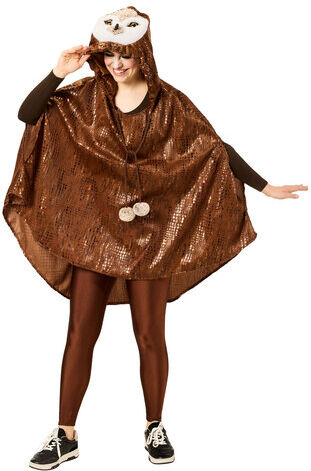 buttinette Eulen-Poncho, unisex