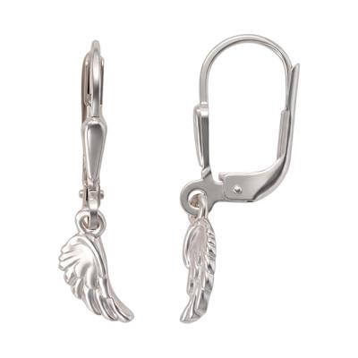 Paar Ohrhänger JOBO "Flügel", silber (silber 925), Ohrringe, Damen, Silber 925 (Sterlingsilber), 925 Silber