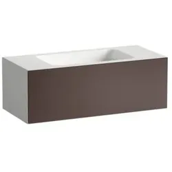 Laufen FOLIO Waschplatz H580FO45231121 1004x450x350 mm, ohne Armaturenbank, ohne Hahnloch, ohne Überlauf, Farbe: Schattenerde