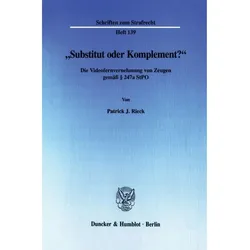 »Substitut oder Komplement?«, Fachbücher von Patrick J. Rieck