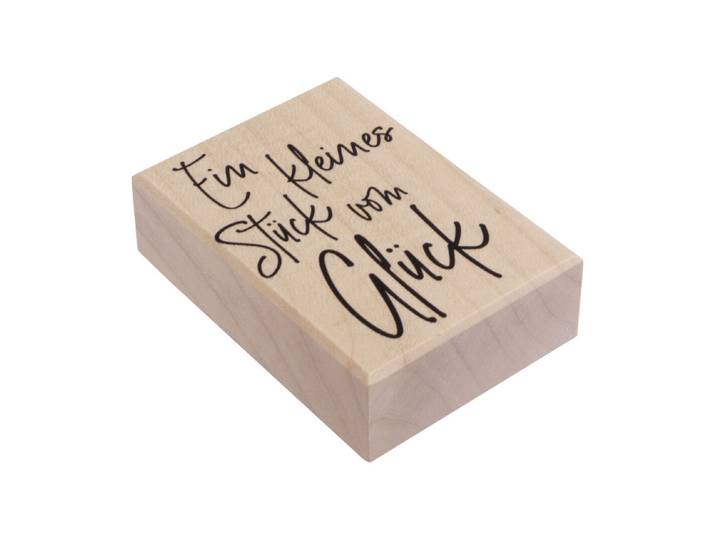Stempel Ein kleines Stück vom Glück , 5x7cm