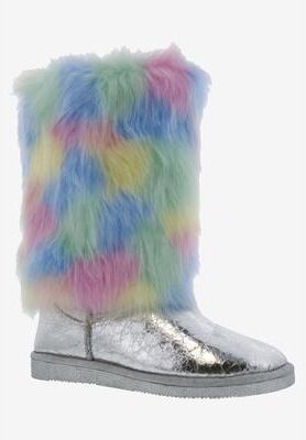 Women's Hype Boots by Bellini in Silver Multi (Size 6 1/2 M)