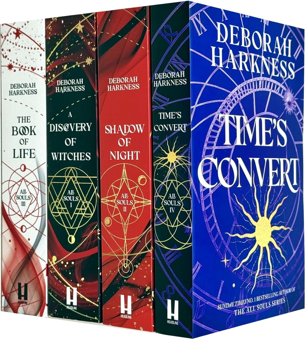 Headline All Souls Series 4 Book Collection Set by Deborah Harkness - Paperback Fiction - A Discovery of Witches, Shadow of Night, The Book of Life, Time's