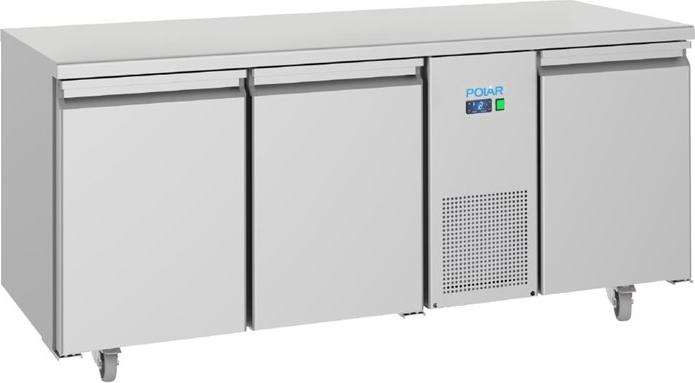 Polar U-Serie Energieeffizienter 3-Türiger Kühltheken-Gefrierschrank 474Ltr