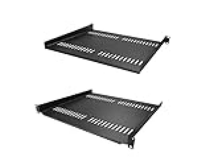 StarTech Lot de 2 Étagères Cantilever Ventilées 1U, 20kg (CABSHELF116V2PK)
