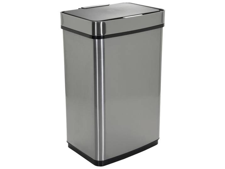 Mid.you Abfallsammler, Silberfarben, Metall, 60 l, 42x69x31 cm, Haushalt & Reinigung, Reinigung, Mülleimer & Abfallsammler