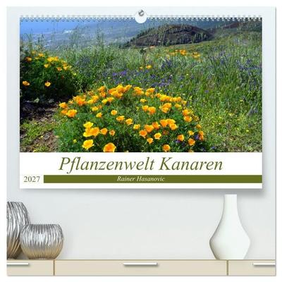 Pflanzenwelt Kanaren (hochwertiger Premium Wandkalender 2027 DIN A2 quer), Kunstdruck in Hochglanz