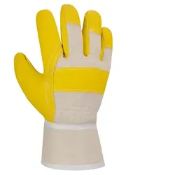 Kunstleder-Arbeitshandschuhe "PVWA-TOP" gelb - 10 (XL)