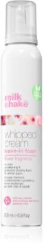 milk_shake® Leave-in Treatments Whipped Cream cuidado hidratante sem enxaguar para cabelo pintado Flower Fragrance 200 ml. Leave-in Treatments Whipped Cream