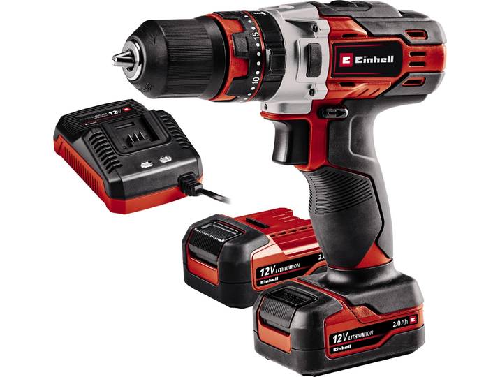 Einhell TE-CD 12/1 Li-i (2x2\,0Ah) Perceuse-visseuse à percussion sans fil