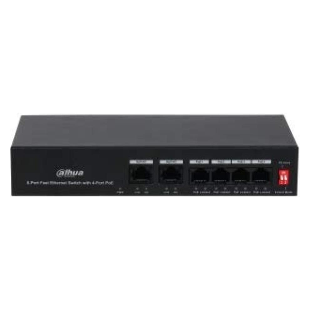 Dahua PoE DH-PFS3006-4ET-36 network switch Fast Ethernet (10/100) Power over Ethernet (4 Ports) (DH-PFS3006-4ET-36)