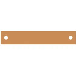 Striebel & John ZX2468 Kupfer-Verbinder, Schrank-Schrank für TriLine, 30x10, lose Lieferung, vorne 2CPX047477R9999