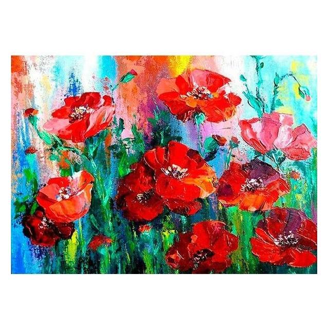 Norimpex 5D-Diamantmosaik - Mohnblumen 40x30cm (54613486)