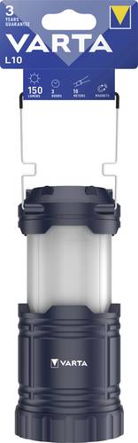 Varta 15673101111 Lantern L10 3AA ohne Batt. Camping-Laterne 150lm 272g Schwarz