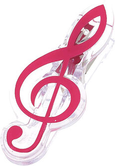agifty Music Clip Violin Clef Pink Rose