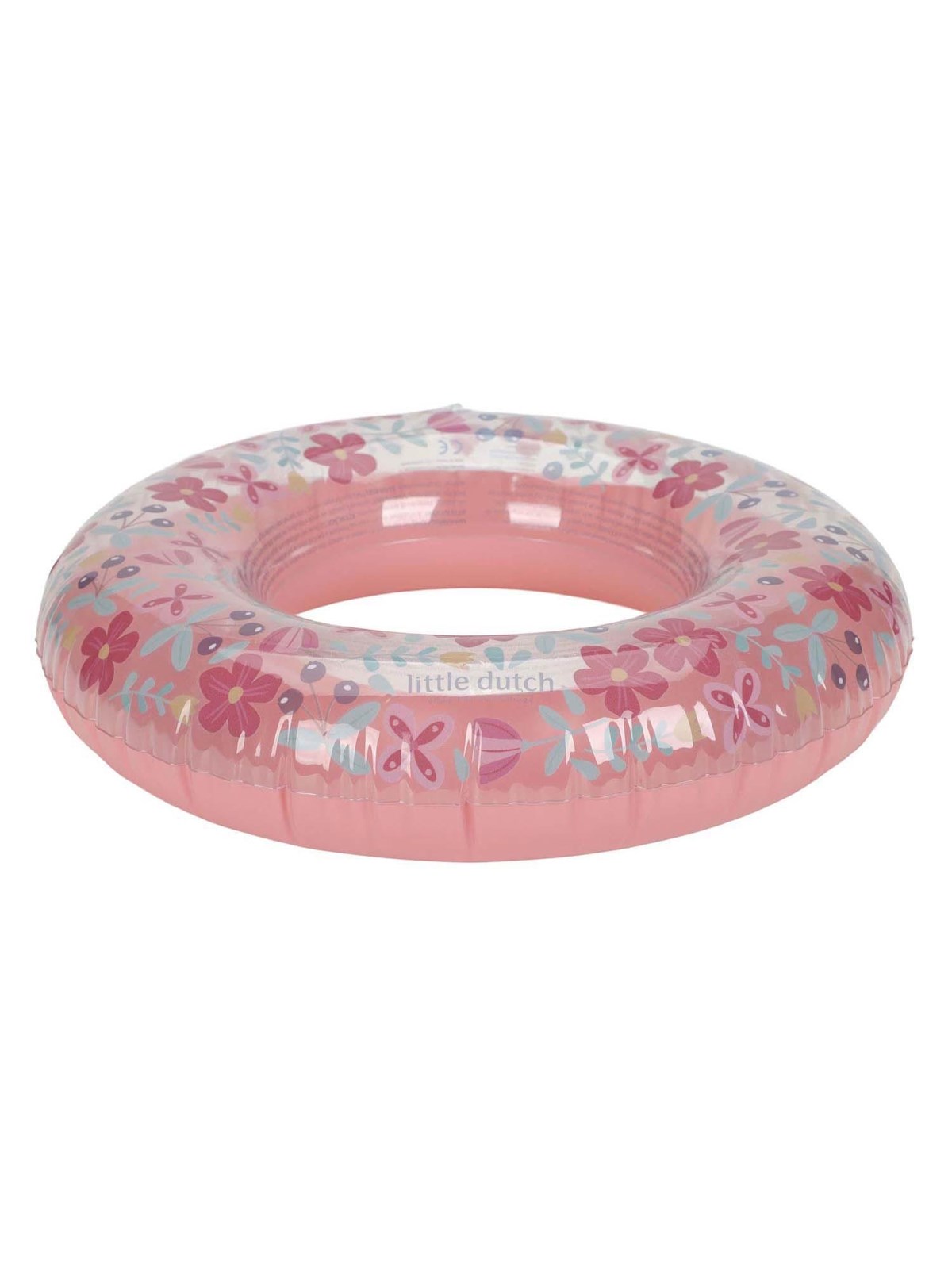 Little Dutch Pink Flower Swim Ring 50cm