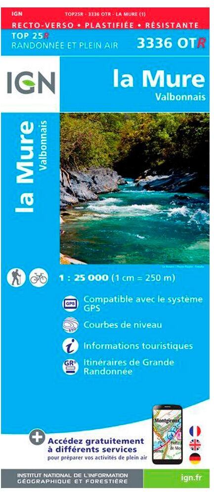 IGN  - 3336OTR la Mure, Valbonnais - Résistante - Carte
