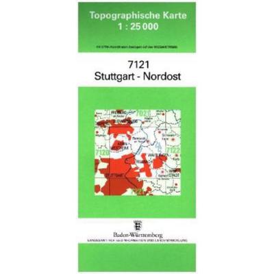 Stuttgart Nordost, Karte von , LVA Baden-Württemberg, 978-3-89021-099-5
