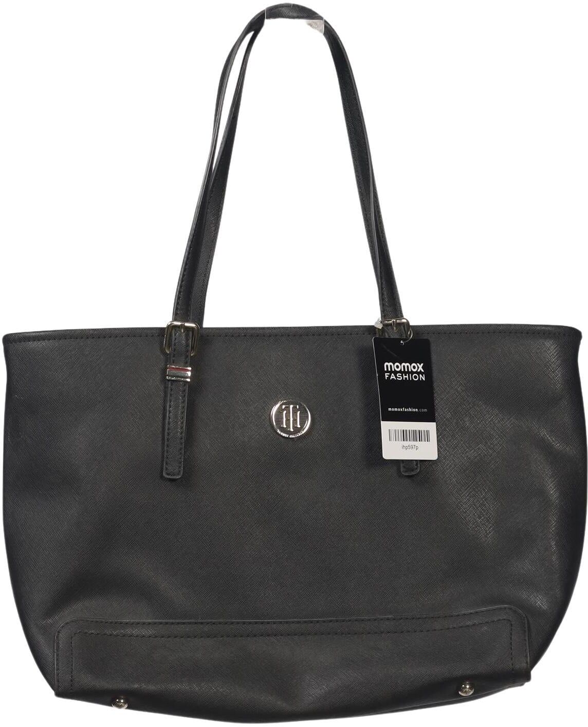 Tommy Hilfiger Damen Handtasche gross, Schwarz, Kunstleder - Second Hand