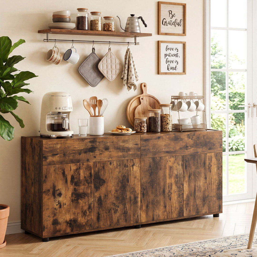 Metro 160cm Sideboard Brown 70cm H X 160cm W X 34.5cm D