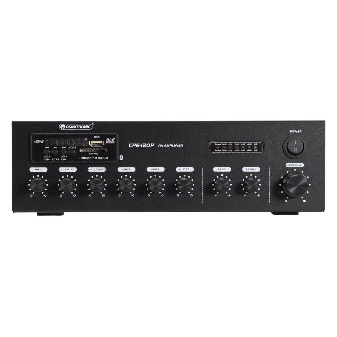 Omnitronic CPE-120P ELA ELA-Verstärker 120 W 4-Kanal 1-Zonen (80709607)