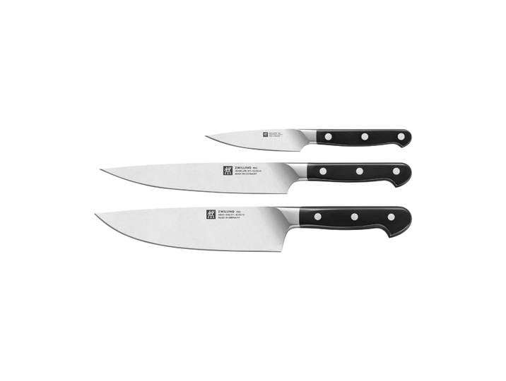 Zwilling Zwilling Pro Messerset 3-teilig Schwarz-Edelstahl