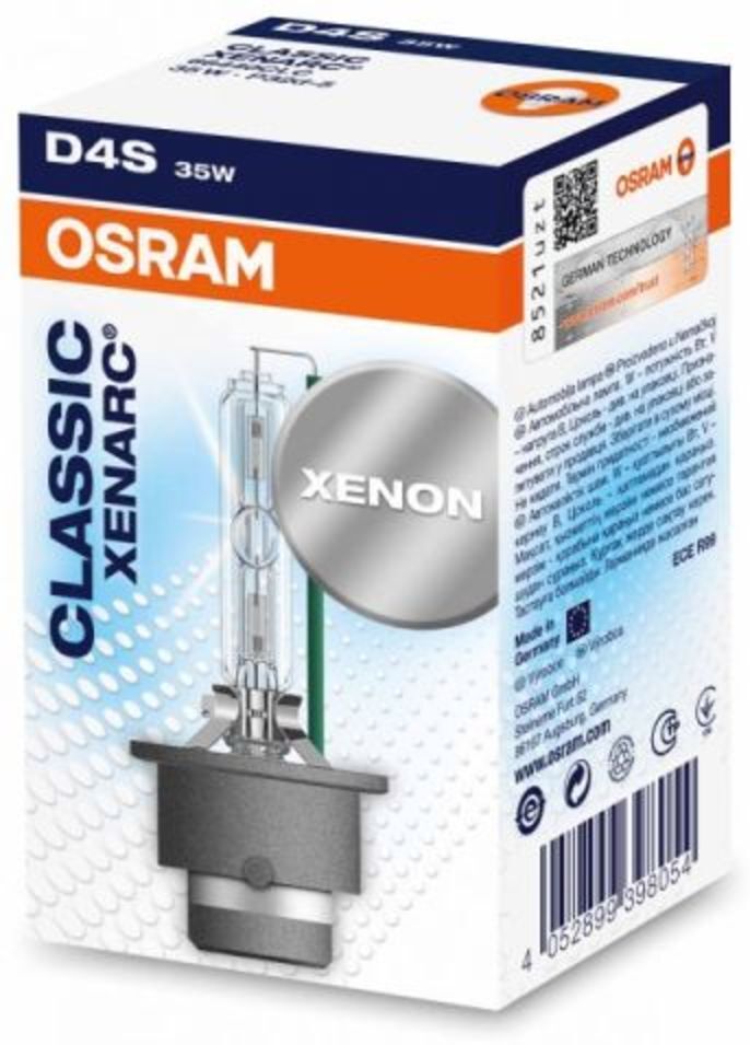 Ams-Osram Glühlampe Xenon OSRAM D4S Xenarc Classic 35W, 1 Stück