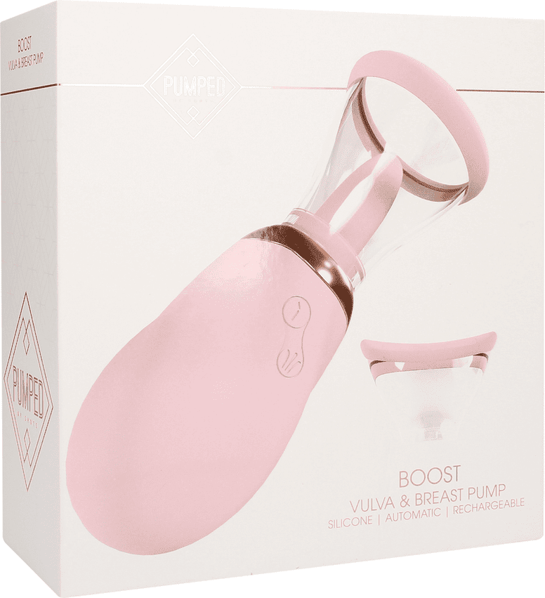 Pumped Boost - Pompe rechargeable pour vulve et seins - Rose