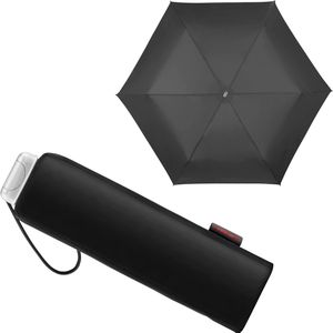 Samsonite Regenschirm Alu Drop S, schwarz, sturmfest, manuell, Ø 94,5 cm, 23 cm, Taschenschirm