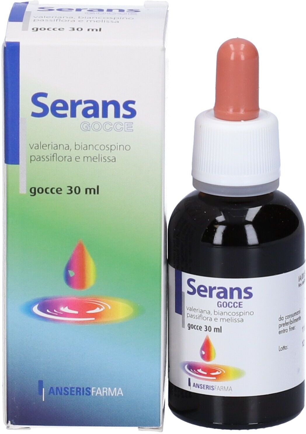 ANSERIS FARMA Srl Serans Gocce Integratore Naturale Rilassante, 30 ml