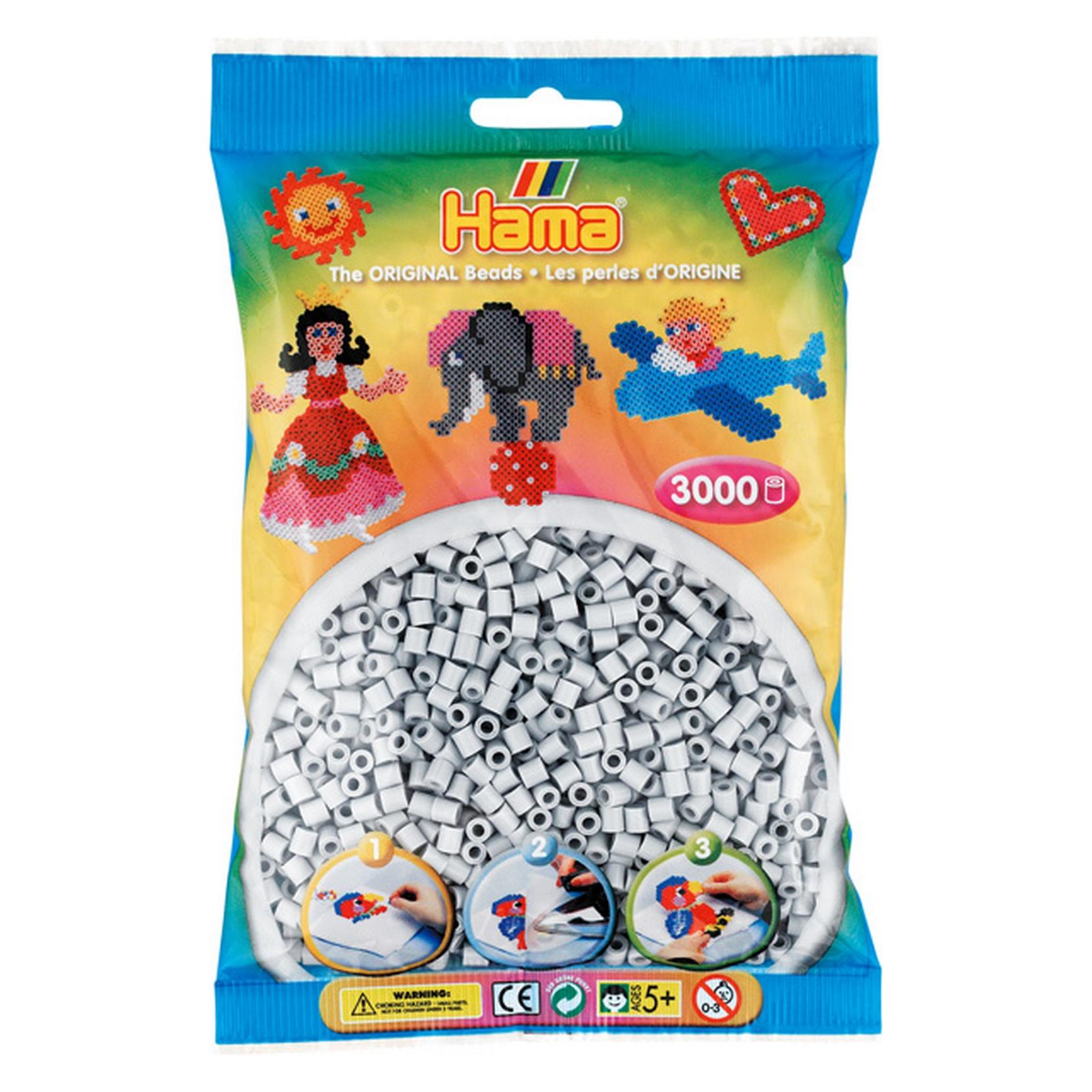 Toymax HAMA MIDI - KORALIKI 3000 SZT. jasny popiel (028178201708)