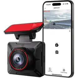 DOD Wideorejestrator Tech Kamera samochodowa AKEEYO P1 wideorejestrator FullHD 30fps - czarna (WLAN, Full HD), Dashcam, Schwarz