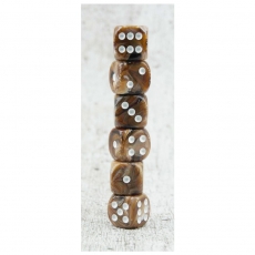 Kendi Games Würfel - Schoko - Marmoriert - Würfelset - 6 x W6 296526
