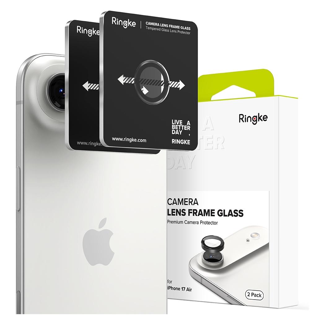 Ringke - Camera Lens Frame Glass - iPhone 17 Air - Black (2 Stk., Apple iPhone 17) (CLF1G1131)