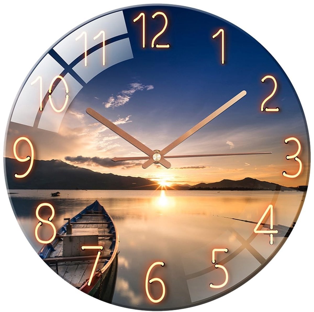 Omgoods Wandklok - Analoge Stille Quartz Klok voor Woonkamer en Keuken - 30 cm