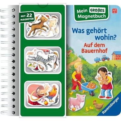 Mein großes Magnetbuch - Was gehört wohin? Auf dem Bauernhof, Gebundene Ausgabe von Katja Senner, Ravensburger Verlag GmbH, 978-3-473-42180-0