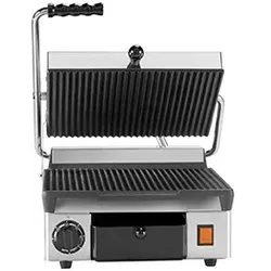 MilanToast – Mittelgroße Gusseisen-Grillplatte mit Rippen, 220–240 V, 50/60 Hz, 1,73 kW