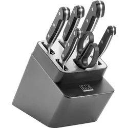 Zwilling Pro 2.0 selbstschärfender Messerblock mit 5 Messern und Schere, 7-teilig