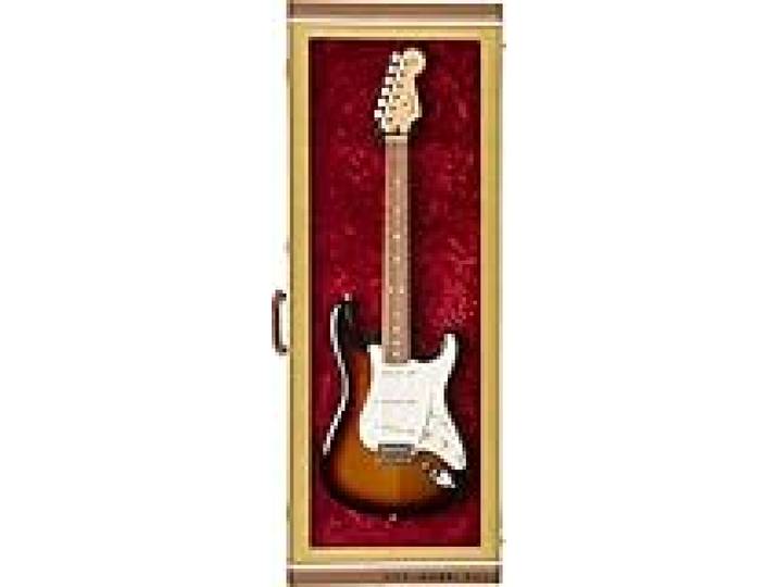 Fender Guitar Display Case Tweed & Red Lining w/Window