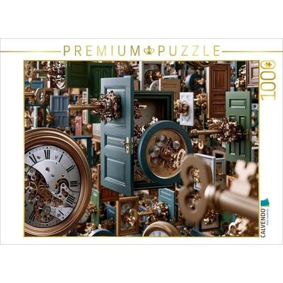 CALVENDO Puzzle Das Uhrwerk der Geheimnisse | 1000 Teile Lege-Größe 64x48cm Foto-Puzzle für glückliche Stunden