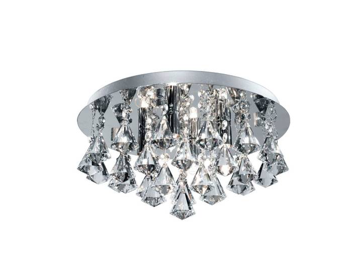 Badezimmer-Deckenleuchte Chromfarben max. 33 Watt Deckenlampe