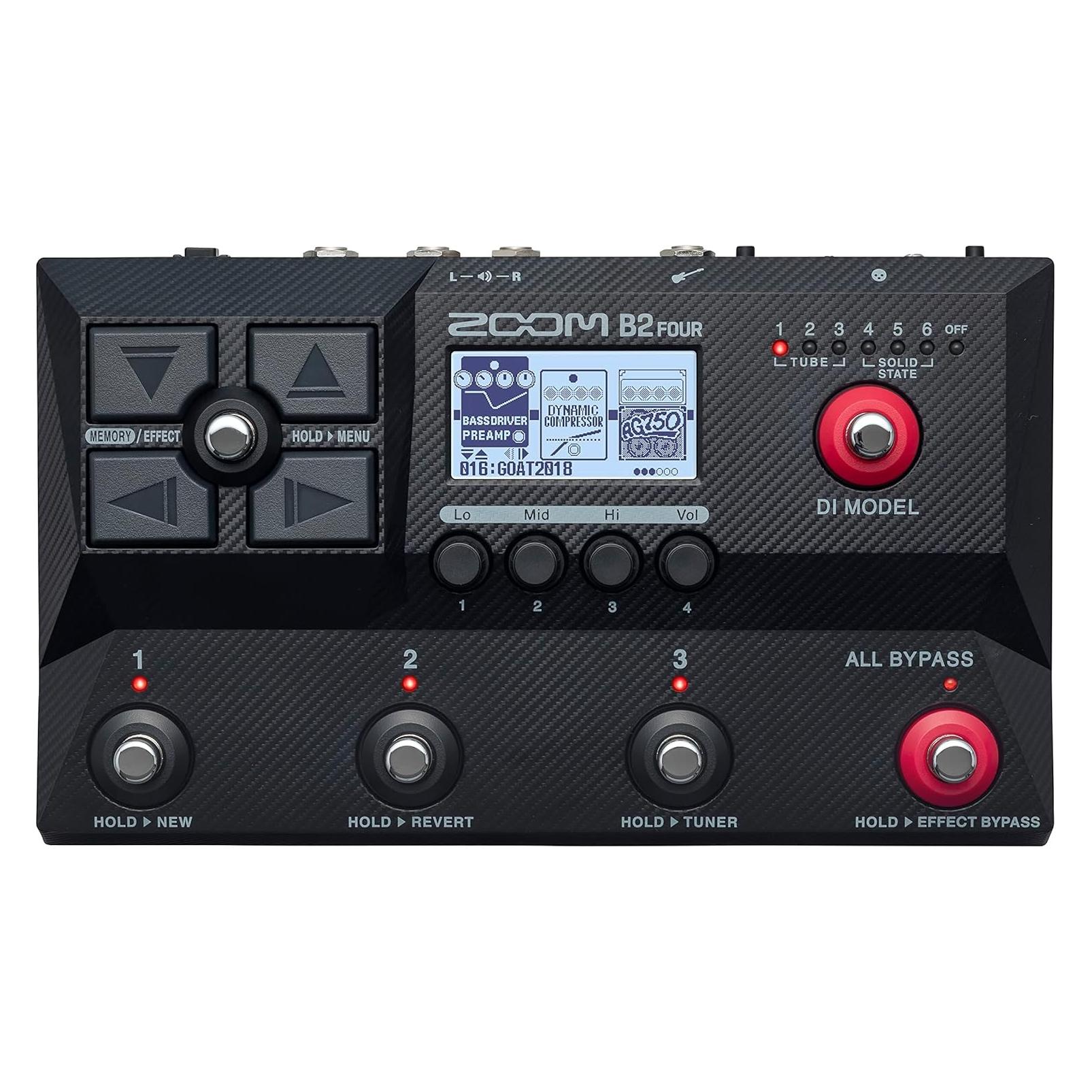 Zoom B2 FOUR (EU) Bass Multi-Effects Pedal (Bass) (B2FOUR/C/230EU)
