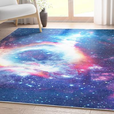 Well Woven Celestial Space Modern Abstract Kids Rug