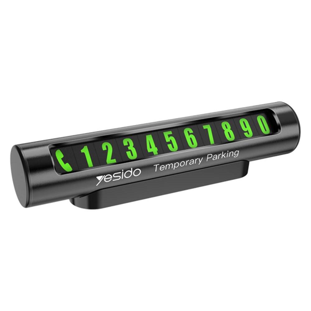 Yesido Temporary Parking Number Plate C68, Black (56337834)