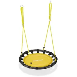Relaxdays Nestschaukel 80cm Gelb,Schwarz