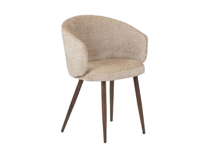 Design Stuhl „Luna“ mit Armlehnen Cream Global Interiors