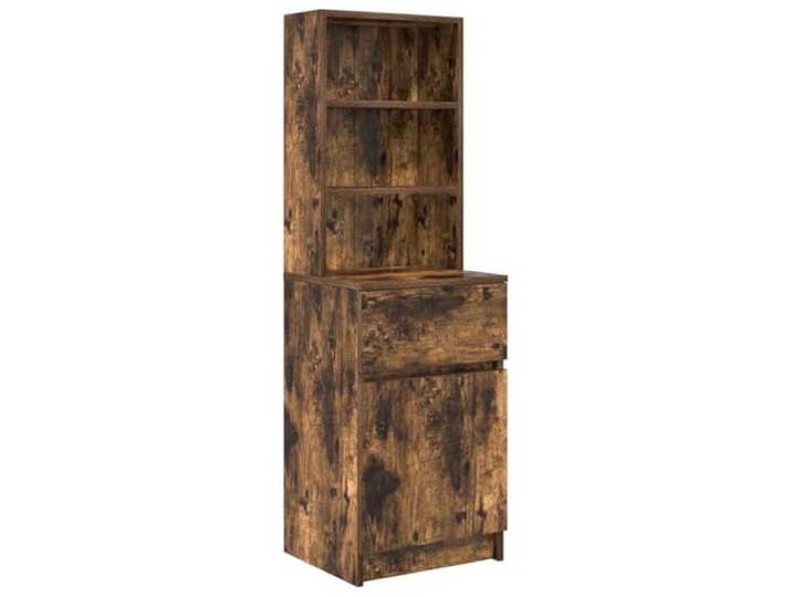 Heofavd Nachttisch Räuchereiche 39x35x125 cm Holzwerkstoff