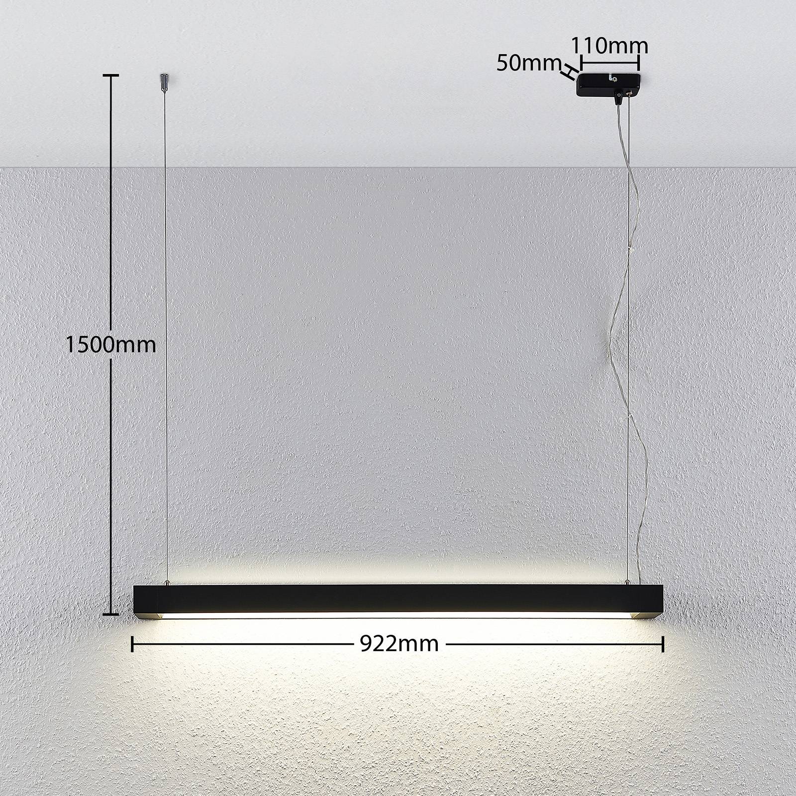 Pendant Light Cuna Arcchio, Black, Workroom / Office, Aluminium, Modern, Ceiling Light