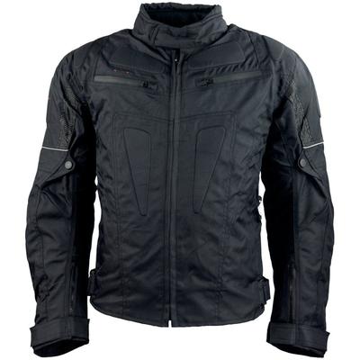Motorradjacke ROLEFF "RIGA" Gr. M, schwarz, Jacken, M, Obermaterial: 100% Polyester. Innenfutter: 100% Polyester, Mit Sicherheitsstreifen